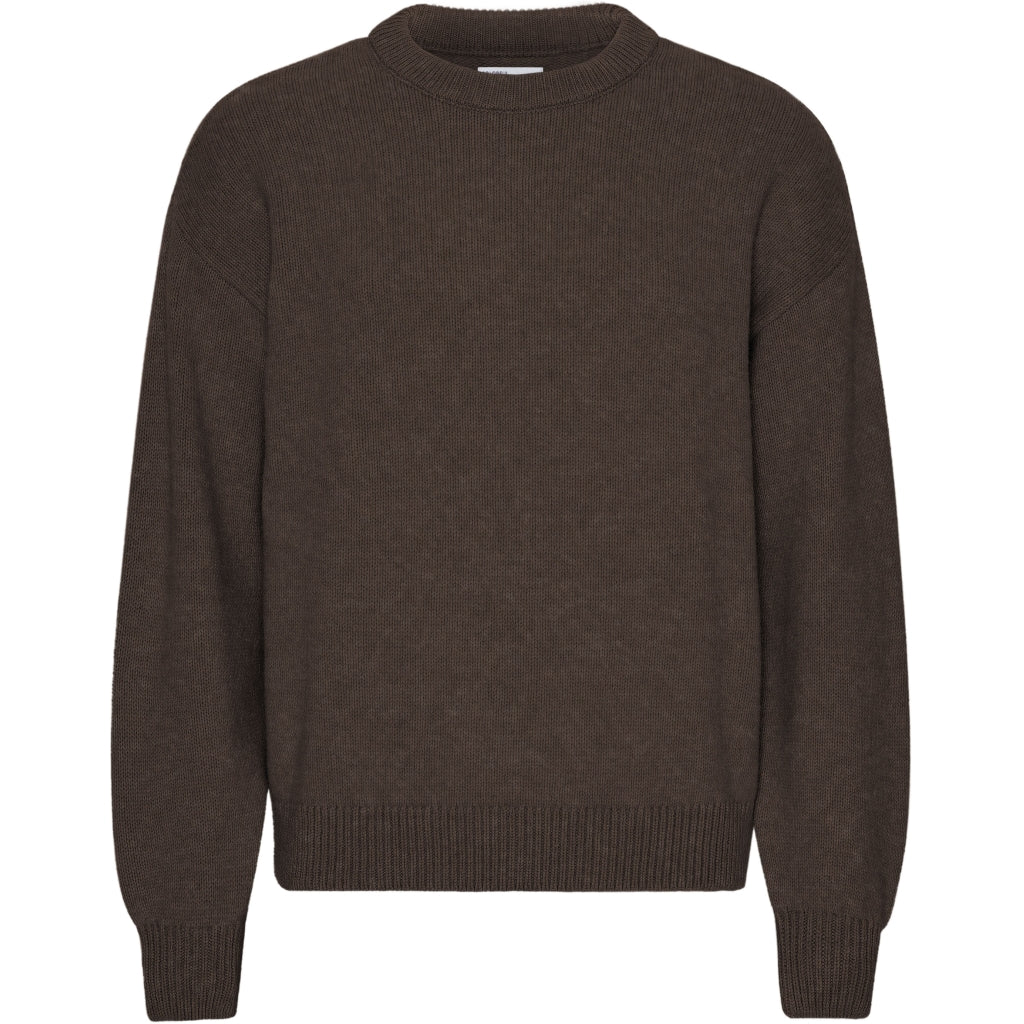 COLORFUL STANDARD OVERSIZED MERINO WOOL CREW COFFE BROWN