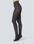 SWEDISH STOCKINGS - COLLANT OLIVIA - PRESQUE NOIR