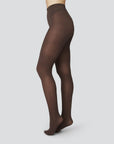 SWEDISH STOCKINGS - COLLANT OLIVIA - BRUN FONCÉ