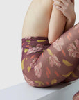 SWEDISH STOCKINGS - COLLANT HELEN BULLOCK FLORAL - ROUGE MARRON