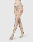 SWEDISH STOCKINGS - COLLANT HELEN BULLOCK FLORAL - BLANC COCONUT