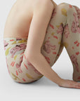 SWEDISH STOCKINGS - COLLANT HELEN BULLOCK FLORAL - BLANC COCONUT
