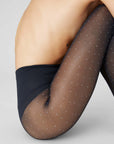 SWEDISH STOCKINGS - COLLANT EIRA PETITE DOTS - NOIR