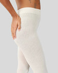 SWEDISH STOCKINGS - ZOE RIBBED TIGHTS - IVORY