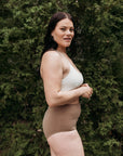 Q FOR QUINN - CULOTTE TAILLE HAUTE - NUDE FONCÉ