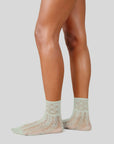 SWEDISH STOCKINGS - ERICA CROCHET SOCKS - MINT