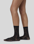 SWEDISH STOCKINGS - LILY SOCKS - BLACK