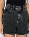 DR DENIM - NORA SHORTS - BLACK TAR USED - SS26