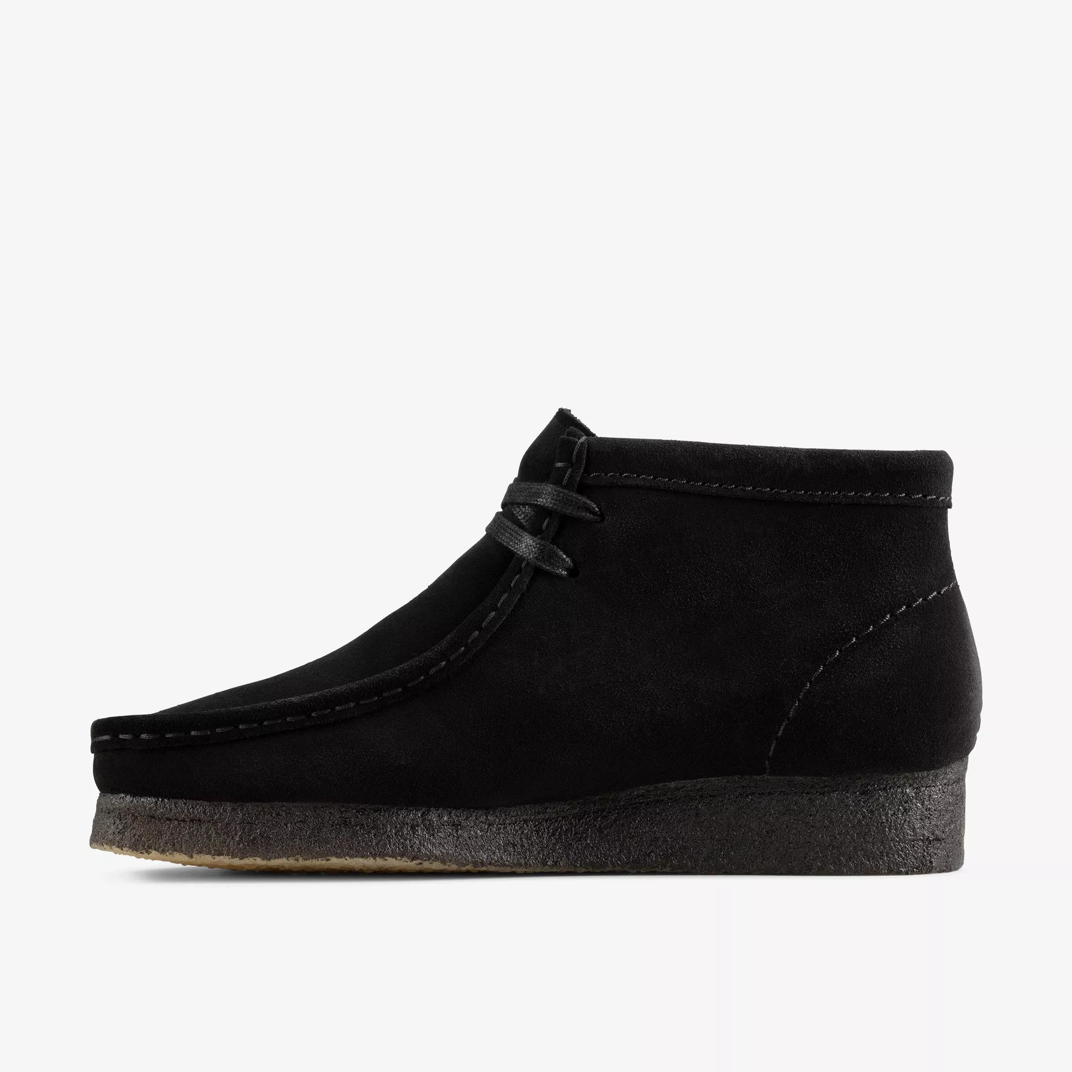 CLARKS - WALLABEE BOOT - BLACK – Boutique Unicorn