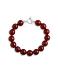 LISBETH JEWELRY - LARGE BEAD BRACELET - RED AGATE