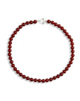 LISBETH JEWELRY - CLASSIC BEAD NECKLACE - RED AGATE