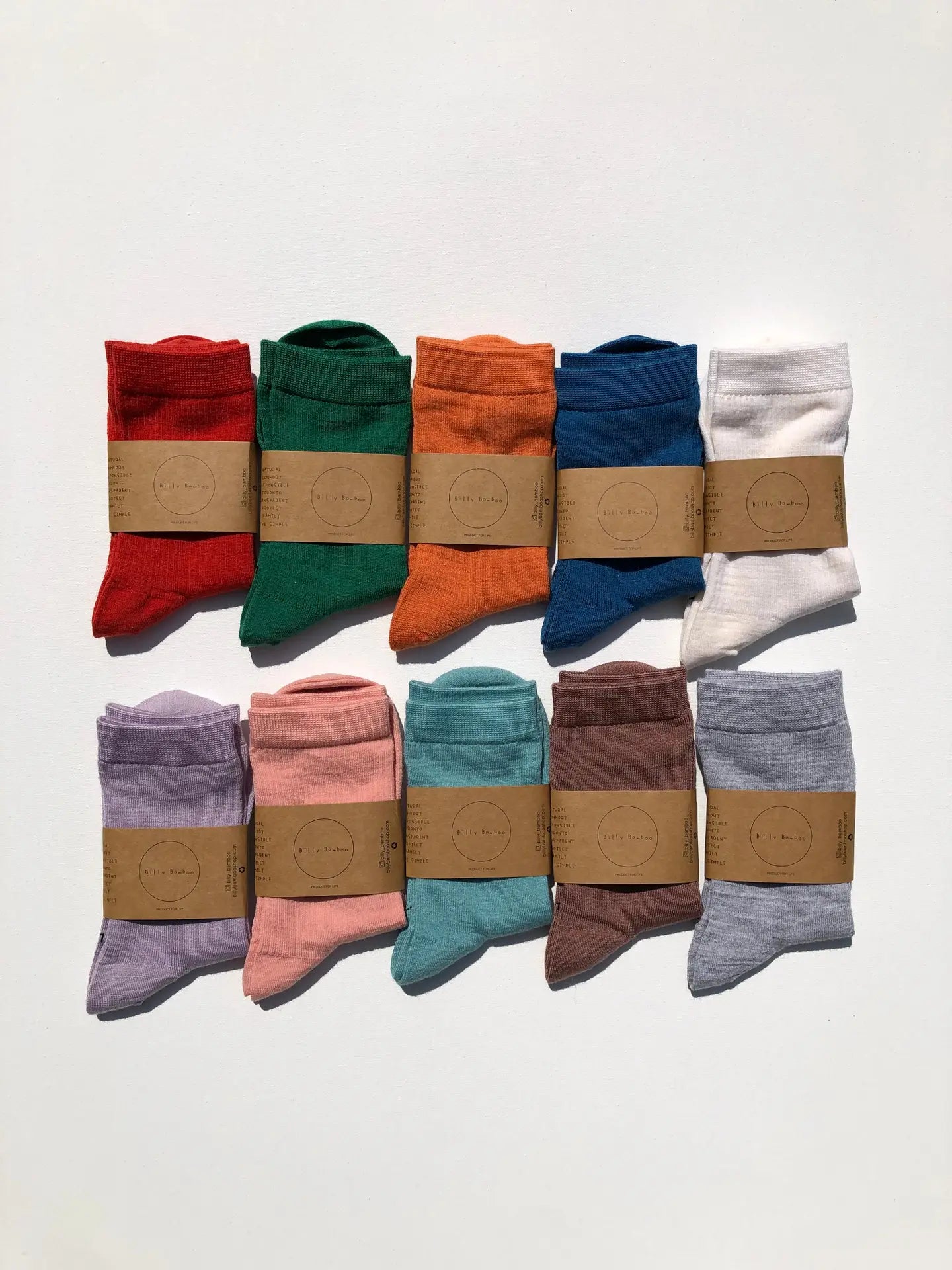 BILLY BAMBOO - CHAUSSETTES EN LAINE INTELLIGENTE - PASTEL