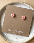 ELLIE PARKER CERAMICS - BOUCLES D'OREILLE FLEUR EN CERAMIQUE