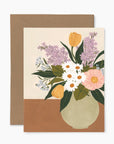 PAPIER FLEURI CO - CARTE DE VOEUX - BOUQUET PRINTANIER