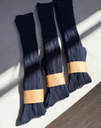 BILLY BAMBOO - CANADIAN COTTON CABLE-KNIT KNEE-HIGH SOCKS