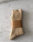 BILLY BAMBOO - CHAUSSETTES HAUTES EN COTON COTELÉ - NEUTRE
