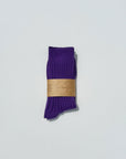BILLY BAMBOO - RIBBED COTTON HIGH SOCKS - CRYSTAL BRIGHT