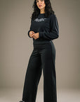 MERCEDES MORIN - FLARE PANTS - BLACK - AH25