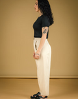 MERCEDES MORIN - BARREL PANTS - IVORY - SS26