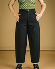 MERCEDES MORIN - BARREL PANTS - BLACK - SS26