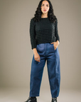 MERCEDES MORIN - POPCORN TOP - BLACK - FW26