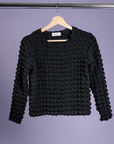 MERCEDES MORIN - POPCORN TOP - BLACK - FW26