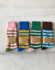 BILLY BAMBOO - CHAUSSETTES HAUTES À RAYURES MAKINO POP