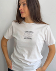 UNICORN X MILE-END - T-SHIRT - LOGO/FLOWER