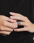 WOLF CIRCUS - IMOGEN RING - CYANITE BLUE/STERLING SILVER
