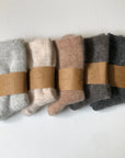 BILLY BAMBOO - CHAUSSETTES ANGORA FLUFFY - NEUTRAL