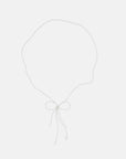 LABRO - BOW NECKLACE - SILVER