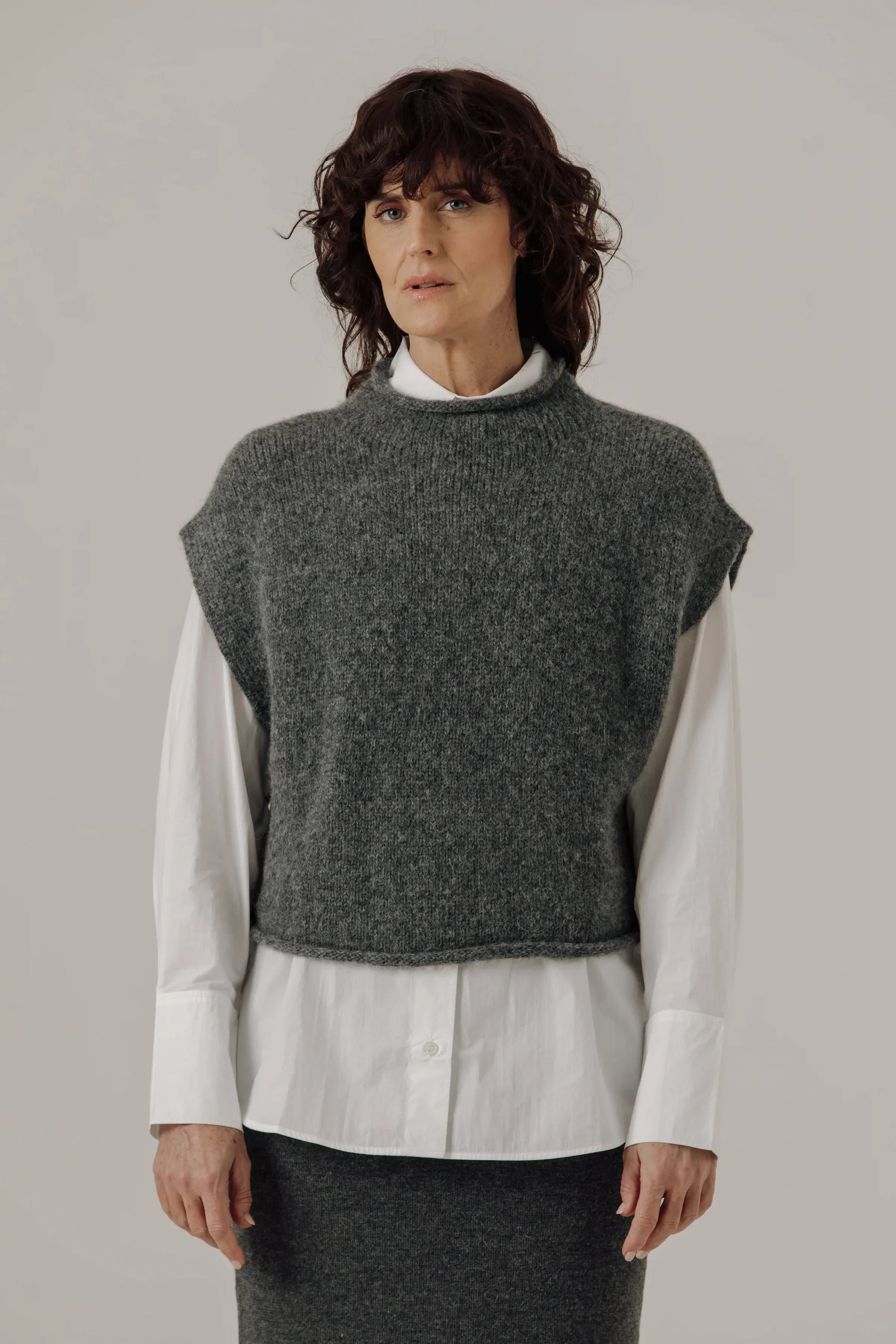 BARE KNITWEAR - IRIS ALPACA CARDIGAN - PIERRE - FW25