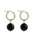 LISBETH JEWELRY - TOURMALINE BALL LOOPS - GOLD FILLED