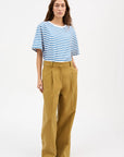 SKALL STUDIO - T-SHIRT BOYFRIEND - RAYÉ BLEU CLASSIQUE/BLANC - PA26