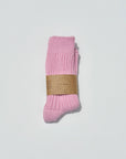 BILLY BAMBOO - RIBBED COTTON HIGH SOCKS - CRYSTAL BRIGHT