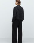 CORDERA - BABY ALPACA POLO SWEATER - ANTHRACITE - FW25