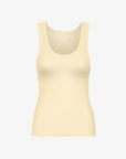 COLORFUL STANDARD - CAMISOLE COTELÉ - JAUNE PÂLE