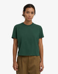 COLORFUL STANDARD - T SHIRT BOXY COURT - VERT EMERAUDE