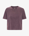 COLORFUL STANDARD - T SHIRT BOXY COURT - RAISIN DÉLAVÉ