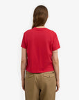 COLORFUL STANDARD - T SHIRT BOXY COURT - ROUGE SCARLET