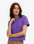 COLORFUL STANDARD - SHORT BOXY T-SHIRT - ULTRA VIOLET