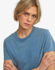 COLORFUL STANDARD - SHORT BOXY T-SHIRT - FADED INDIGO