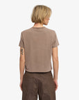 COLORFUL STANDARD - T SHIRT BOXY COURT - KHAKI DÉLAVÉ