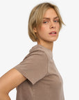 COLORFUL STANDARD - T SHIRT BOXY COURT - KHAKI DÉLAVÉ
