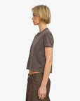 COLORFUL STANDARD - T SHIRT BOXY COURT - BOUE DÉLAVÉ