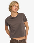 COLORFUL STANDARD - T SHIRT BOXY COURT - BOUE DÉLAVÉ