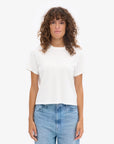COLORFUL STANDARD - T SHIRT BOXY COURT - BLANC OPTIQUE