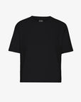COLORFUL STANDARD - SHORT BOXY T-SHIRT - BLACK