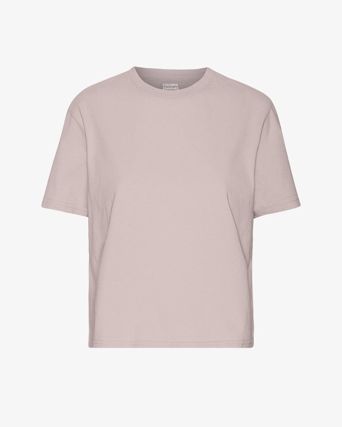 COLORFUL STANDARD - CROP BOXY T-SHIRT - FADED PINK
