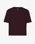 COLORFUL STANDARD - T SHIRT BOXY COURT - OXBLOOD RED